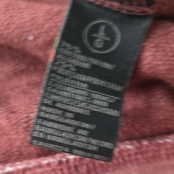 Hudson Jeans Men's Maroon Zip-Up Sweater - Picture 6 of 12